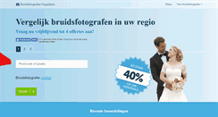 Desktop Screenshot of bruidsfotografen-vergelijken.nl