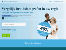 Tablet Screenshot of bruidsfotografen-vergelijken.nl